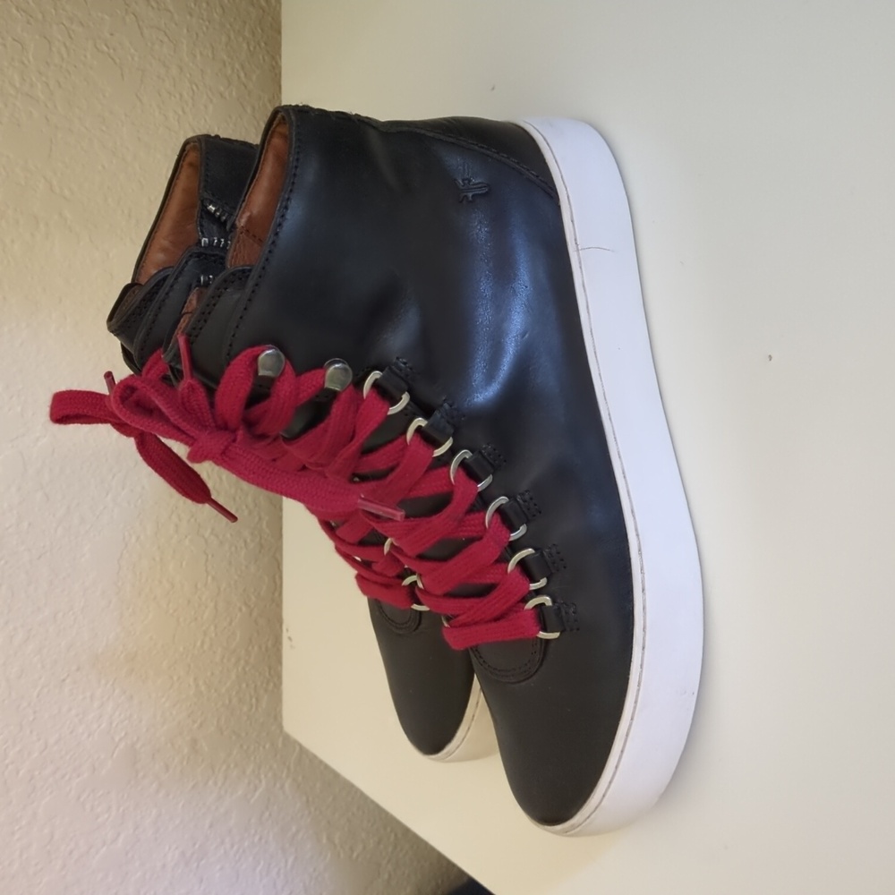 Box Frye Lena Hiker Hi-top Sneaker. Black. Size 7.5